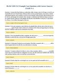 BLAW 3201 Ch 3 Example Case Questions with Correct Answers&NewLine;&lpar;Grade A&plus;&rpar;