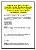 2026 AGACNP-BC Exam Prep&colon; Adult&NewLine;Gerontology Acute Care Practice Questions with &NewLine;Answer Rationales for Critical Care&comma; Diagnostics&comma; &NewLine;Pharmacology&comma; Acute Conditions&comma; Clinical &NewLine;Management&comma; and Study Guide 