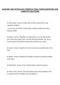 ANATOMY AND PHYSIOLOGY OPENSTAX FINAL PAPER QUESTIONS AND&NewLine;COMPLETE SOLUTIONS