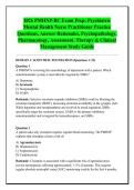 2026 PMHNP-BC Exam Prep&colon; Psychiatric &NewLine;Mental Health Nurse Practitioner Practice &NewLine;Questions&comma; Answer Rationales&comma; Psychopathology&comma; &NewLine;Pharmacology&comma; Assessment&comma; Therapy & Clinical &NewLine;Management Study Guide 