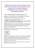 PMHNP-BC 2026 Study Guide&colon; Psychiatric-Mental &NewLine;Health Nurse Practitioner Practice Questions Answer &NewLine;Explanations & Assessment&comma; Diagnosis&comma; &NewLine;Psychopharmacology&comma; Therapy & Clinical &NewLine;Management Preparation