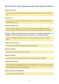 BLAW 3201 Ch 1 Notes&comma; Questions with Correct Answers &lpar;Grade A&plus;&rpar;