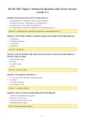 BLAW 3201 Chapter 1 Homework Questions with Correct Answers&NewLine;&lpar;Grade A&plus;&rpar;