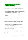NURS 221 FINAL EXAMS WITH CORRECT ANSWERS