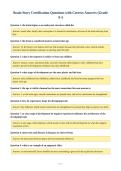 Brain Story Certification Questions with Correct Answers &lpar;Grade&NewLine;A&plus;&rpar;