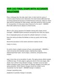 NUR 102 FINAL EXAM WITH ACCURATE SOLUTIONS&sol;ACTUAL EXAMS &sol;COMPLETE QUESTIONS AND ANSWERS