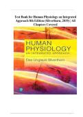 Human Physiology An Integrated Approach 7th Edition Silverthorn Test Bank&NewLine;