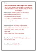 OSHA 510 EXAM VERSION 1 AND 2 NEWEST EXAM 2026&sol;2027 &NewLine;ACTUAL EXAM COMPLETE ALL 200 QUESTIONS AND CORRECT &NewLine;DETAILED ANSWERS &lpar;VERIFIED ANSWERS&rpar; &vert;ALREADY GRADED &NewLine;A&plus;&vert;&vert;JUST OUT&excl;&excl;&excl;