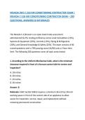 NEVADA &lpar;NV&rpar; C-21B AIR CONDITIONING CONTRACTOR EXAM &vert; NEVADA C-21B AIR CONDITIONING CONTRACTOR EXAM &ndash; 200 QUESTIONS&comma; ANSWERS & RATIONALES