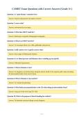 CAMRT Exam Questions with Correct Answers &lpar;Grade A&plus;&rpar;