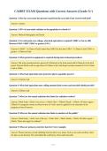 Premium Package-&semi;&semi;CAMRT Exams with CORRECT Answers 
