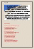 ATI CAPSTONE FINAL EXAM NUR 2811 &NewLine;COMPLETE QUESTIONS & GRADED A&plus; &NewLine;COVERING ALL NURSING DOMAINS &vert; MASTER &NewLine;THE ULTIMATE PROGRAM BENCHMARK AND SECURE YOUR GRADUATION SIGN-OFF