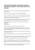 NURS 498 PHARM MIDTERM 2 HEMATOLOGY AND RENAL QUESTIONS AND ANSWERS &vert; STUDY GUIDE & PRACTICE TEST 2026&sol;2027