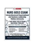 NURS 6053 Interprofessional Organizational and Systems Leadership &mdash; INSTANT PDF DOWNLOAD &mdash; Verified NURS 6053 Exam Prep &vert; Walden University &vert; Q & A &vert; 2026&sol;2027 Edition