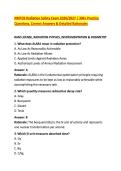 NMTCB Radiation Safety Exam 2026&sol;2027 &vert; 300&plus; Practice &NewLine;Questions&comma; Correct Answers & Detailed Rationales