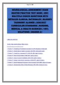Neurological Assessment Exam Master Practice Test Bank 2026&sol;2027&colon; 200&plus; Multiple Choice Questions with Detailed Clinical Rationales &vert; Bloom's Taxonomy Aligned &vert; Nursing&comma; Medical & Health Sciences