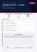  AHIP 2027 Final Exam Certification Health Insurance Medicare Compliance 2026&sol;2027 &ndash; Questions and Answers &vert; 100&percnt; Verified &vert; Detailed Rationales &ndash; Pass Guaranteed &ndash; A&plus; Graded