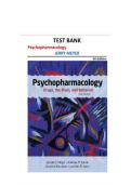 TEST BANK For Psychopharmacology&colon; Drugs&comma; the Brain&comma; and Behavior&comma; 4th Edition By Meyer Nursing&comma; Verified Chapters 1 - 20&comma; Complete Newest Version LATEST EXAM UPDATED VERSION