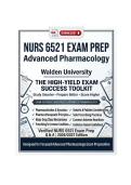 NURS 6521 Advanced Pharmacology &mdash; INSTANT PDF DOWNLOAD &mdash; Verified NURS 6521 Exam Prep &vert; Walden University &vert; Q & A &vert; 2026&sol;2027 Edition