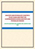 ANATOMY AND PHYSIOLOGY CHAPTER 3 STUDY GUIDE AND PREP FOR COMPREHENSIVE HUMAN ANATOMY AND PHYSIOLOGY REVIEW