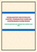 HUMAN ANATOMY AND PHYSIOLOGY CHAPTER 1 PEARSON STUDY GUIDE AND COMPREHENSIVE COURSE REVIEW