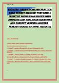 Pediatric ARDMS Exam Test Bank 2026&sol;2027&colon; 220&plus; Practice Questions with Verified Answers & Detailed Rationales &ndash; Complete Review for Pediatric Sonography Certification