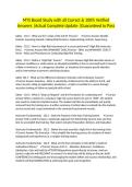 MTS Board Study with all Correct & 100&percnt; Verified Answers &vert;Actual Complete Update &vert;Guaranteed to Pass