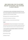 HESI MED SURG EXIT EXAM PREP&NewLine;2026&sol;2027 QUESTIONS AND ANSWERS&NewLine;LATEST UPDATE
