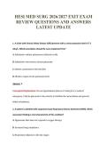 HESI MED SURG EXAM PACKAGE DEAL 100&percnt; VERIFIED 2026&sol;2027