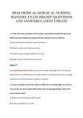 HESI MED SURG EXAM PACKAGE DEAL 100&percnt; VERIFIED 2026&sol;2027