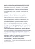 AKA MIP UPDATED ACTUAL QUESTIONS AND CORRECT ANSWERS