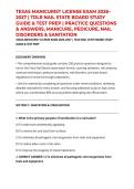 TEXAS MANICURIST LICENSE EXAM 2026&ndash;2027 &vert; TDLR NAIL STATE BOARD STUDY GUIDE & TEST PREP &vert; PRACTICE QUESTIONS & ANSWERS&comma; MANICURE&comma; PEDICURE&comma; NAIL DISORDERS & SANITATION