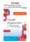Test Bank Health Assessment in Nursing 6th Edition Weber Kelley