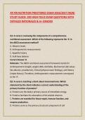ATI RN NUTRITION PROCTORED EXAM 2026&sol;2027 &lpar;NGN&rpar; STUDY GUIDE&colon; 200 HIGH-YIELD EXAM QUESTIONS WITH DETAILED RATIONALES & A&plus; GRADED 
