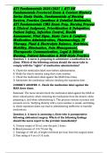 ATI Fundamentals 2026&sol;2027 &vert; ATI RN Fundamentals Proctored Exam & Content Mastery Series Study Guide&comma; Fundamentals of Nursing Review&comma; Practice Questions & Detailed Rationales&comma; ATI Fundamentals CMS Exam Prep&comma; Nursing Process & Clinical Judgment&comma; Prioritiza