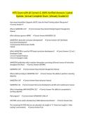 MTS Exam with all Correct & 100&percnt; Verified Answers &vert;Latest Update &vert;Actual Complete Exam &vert;Already Graded A&plus;