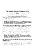 VFIS Emergency Vehicle Driver Training &lpar;EVDT&rpar; Exam Questions and Answers&vert; Latest Update&vert; Pass Guaranteed
