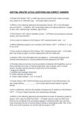 AHIP FWA UPDATED ACTUAL QUESTIONS AND CORRECT ANSWERS