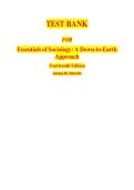 TEST BANK&NewLine;FOR&NewLine;Essentials of Sociology&colon; A Down-to-Earth&NewLine;Approach&NewLine;Fourteenth Edition&NewLine;James M&period; Henslin