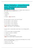Milady Esthetics- comprehensive exam Questions and Answers Updated 2026