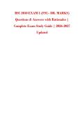 BSC 2010 EXAM 1 &lpar;FSU- DR&period; MARKS&rpar; &NewLine;Questions & Answers with Rationales &vert; &NewLine;Complete Exam Study Guide &vert; 2026-2027 &NewLine;Updated 
