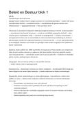 Aantekeningen &lpar;samenvatting&rpar; Beleid & Bestuur blok 1&colon; De Nederlandse Gezondheidszorg&vert; GW101K &vert; EUR &vert; 