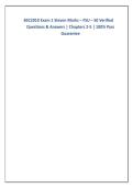 BSC2010 Exam 1 Steven Marks &ndash; FSU &ndash; 50 Verified &NewLine;Questions & Answers &vert; Chapters 2-5 &vert; 100&percnt; Pass &NewLine;Guarantee 