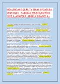 Healthcare Quality Management 2026 &vert; Patient Satisfaction&comma; CQI & Quality Metrics Study Guide
