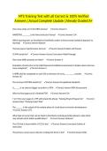MTS Training Test with all Correct & 100&percnt; Verified Answers &vert;Actual Complete Update &vert;Already Graded A&plus;