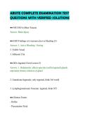 ABSITE COMPLETE EXAMINATION TEST&NewLine;QUESTIONS WITH VERIFIED SOLUTIONS