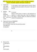 MTS PQS Exam with all Correct & 100&percnt; Verified Answers &vert;Actual Complete Update &vert;Already Graded A&plus;