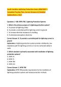South Carolina Lightning Protection Exam 2026&sol;2027 &vert; &NewLine;Complete Practice Test&comma; Correct Answers & Detailed &NewLine;Explanations &vert; SCLP 
