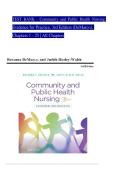 TEST BANK - Community and Public Health Nursing&colon;&NewLine;Evidence for Practice&comma; 3rd Edition &lpar;DeMarco&rpar;&comma; &NewLine;Chapters 1 - 25 &vert; All Chapters
