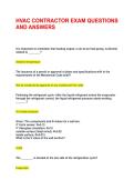 HVAC CONTRACTOR EXAM QUESTIONS AND ANSWERS&NewLine;&NewLine;